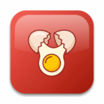 Illustration of a cracked egg representing egg allergy