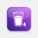 Illustration of a glass of milk representing lactose